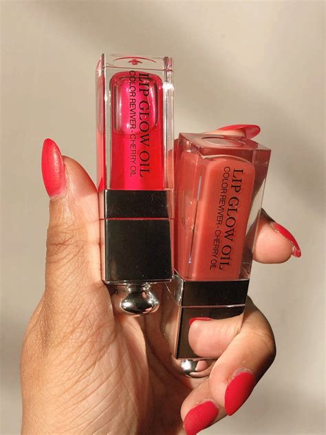 dior lip oil cherry swatch|dior lip glow oil boots.